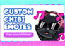 draw custom twitch emotes, chibi emotes, animated emotes, vtuber emotes for you